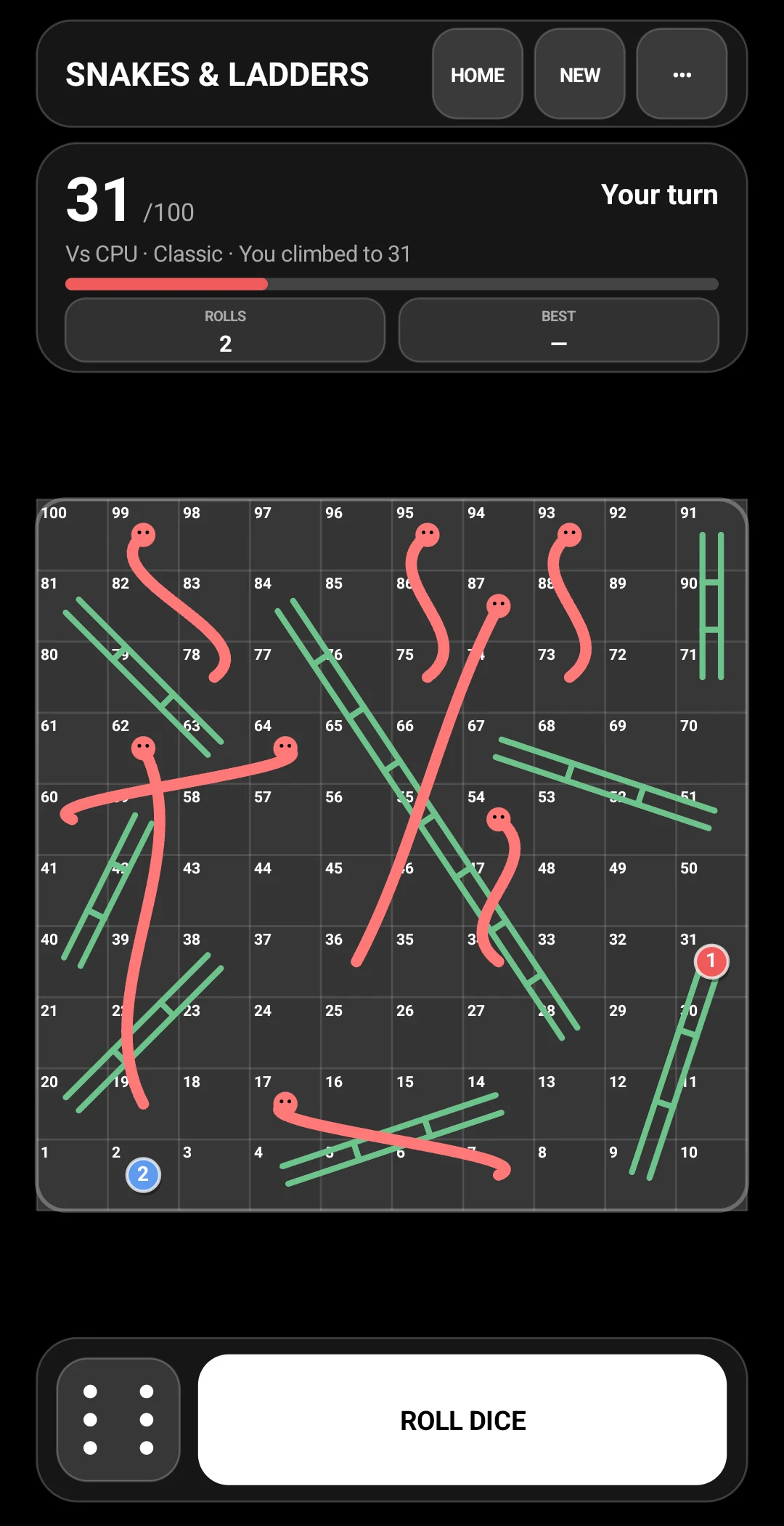 Snakes and Ladders screenshot